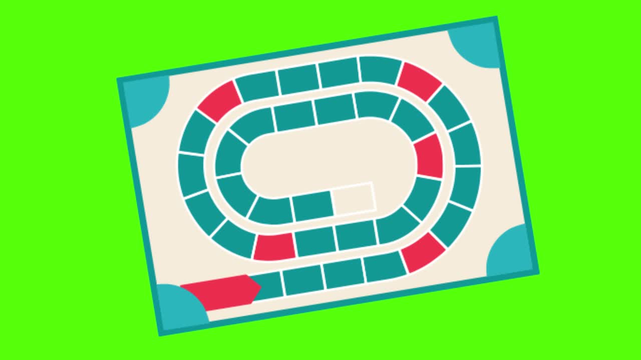 녹색 화면 배경에 있는 미로 게임 보드의 터 디자인