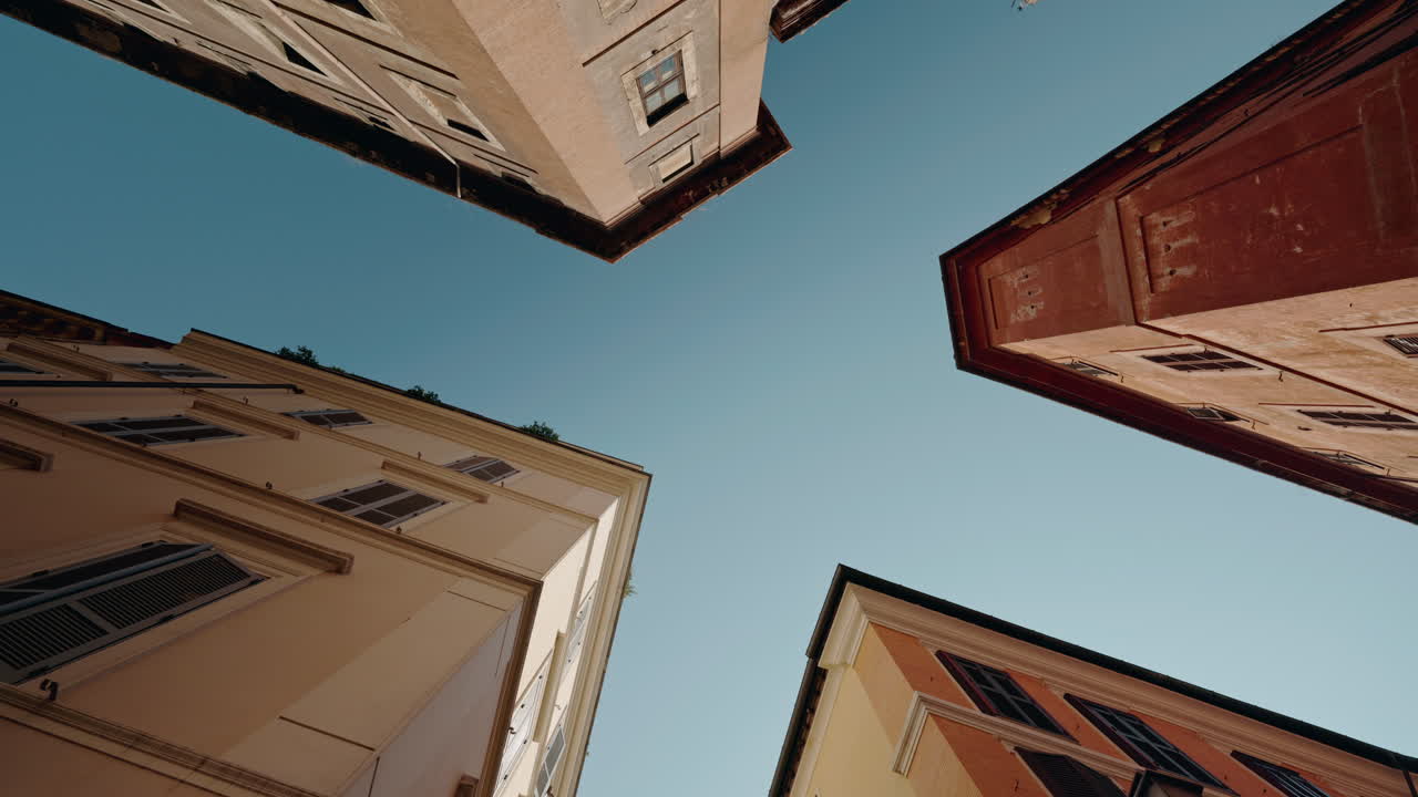 Low angle view of historic buildings