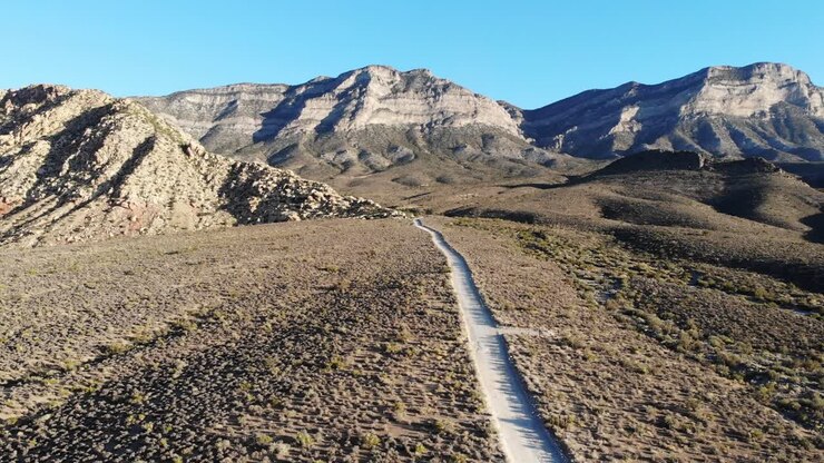 Strade secondarie di montagna a Red Rock Canyon