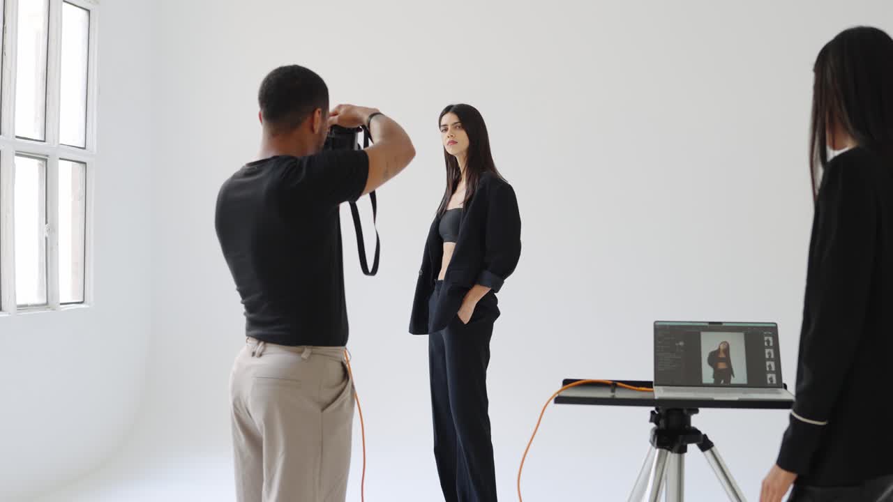 Fashion photography in studio