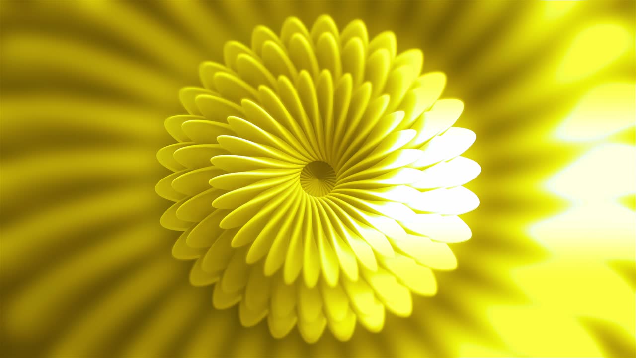 Abstract Yellow Spiral Design