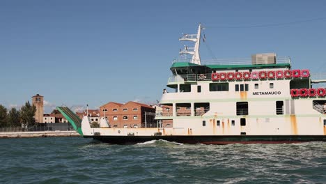 actv ferryboat 'lido di venezia' in venice, italy