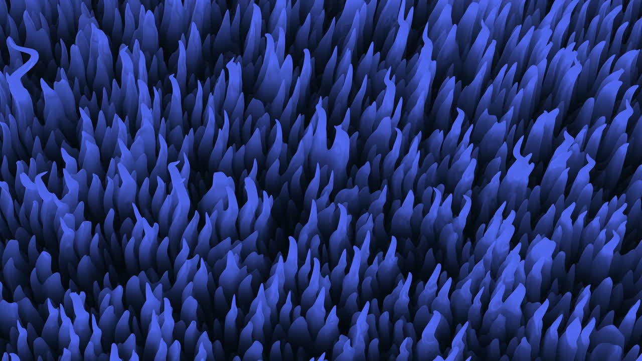 Futuristic blue animal organism in underwater space 1