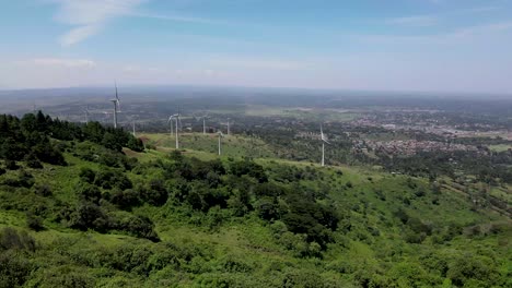 Pariser-Abkommen-Gegen-Den-Klimawandel,-Drohnentechnologie-Zur-überwachung-Des-Windkraftwerks-In-Nairobi,-Kenia