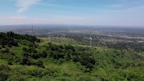 acuerdo de parís contra el cambio climático, tecnología de drones monitoreando la estación de energía eólica en nairobi kenia