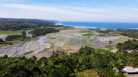 mountain villages revealed vast farmland fields in sumba island, east nusa tenggara, indonesia