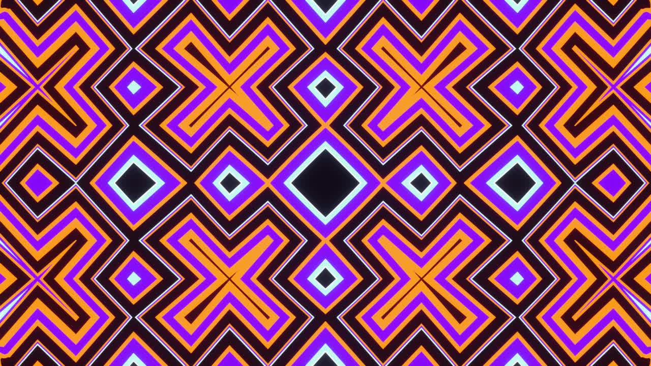 pulsación brillante de un fondo abstracto de cruces y cuadrados