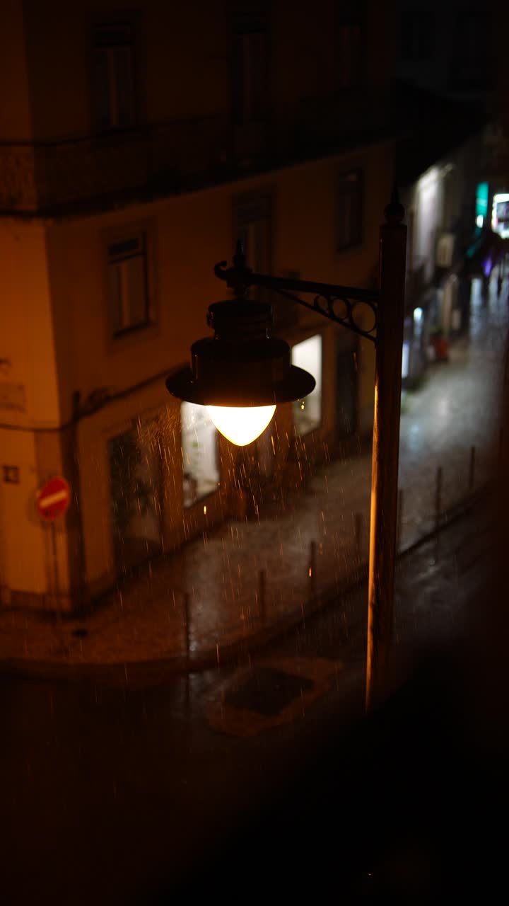 Rainy Night in a European City
