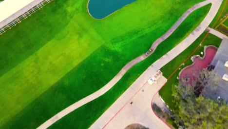 4k aerial view of torrey pines golf course