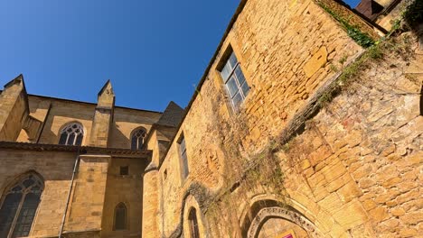 stone architecture under a clear blue sky