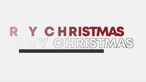 Modern-repeat-Merry-Christmas-text-on-white-gradient