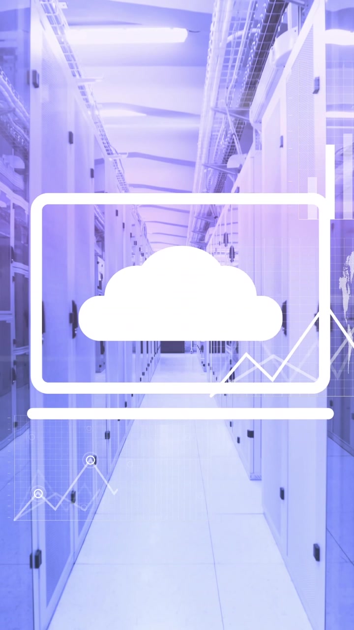 Animation of data processing over computer servers