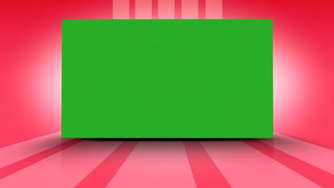 green screen and red background, animation, rendering, loop