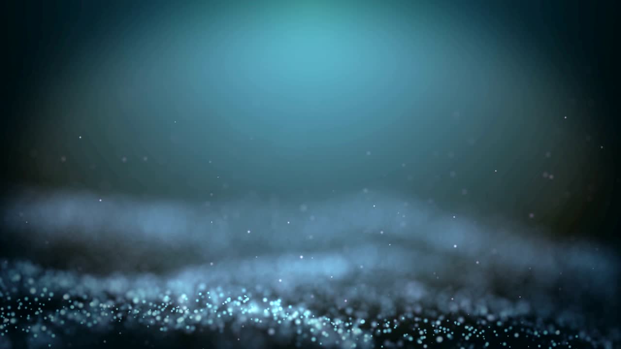 인기 추상적인 배경 빛나는 파란 먼지 입자 별 불꽃 파동 루프 3d 애니메이션 4k