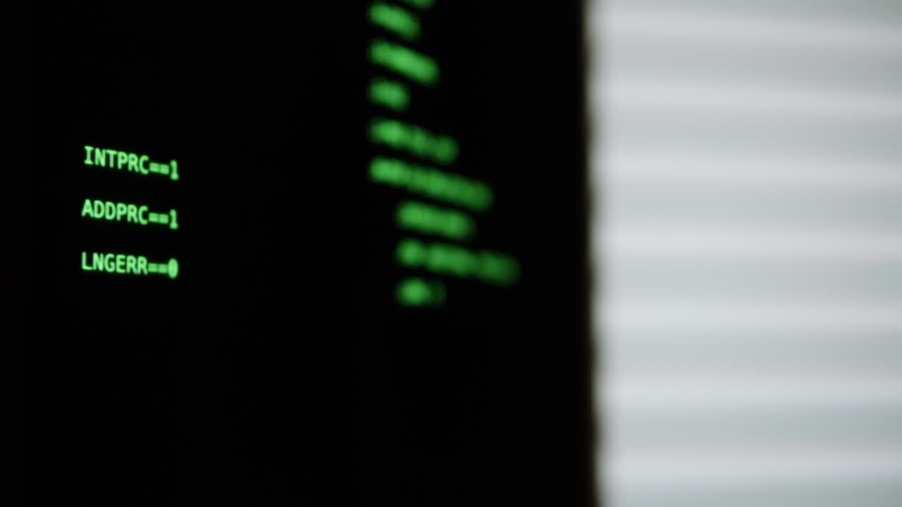 Computer Terminal Displaying Code