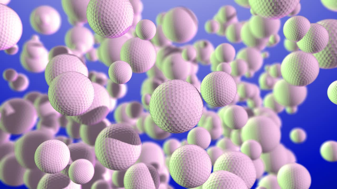 스포츠 배경 골프 공 파란색