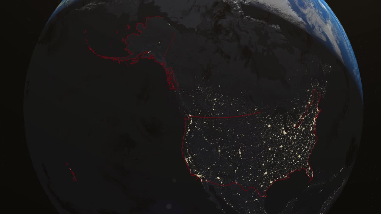 la tierra de los estados unidos colorado noche