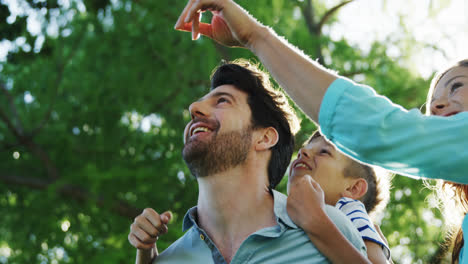 Family-enjoying-time-together-in-the-park