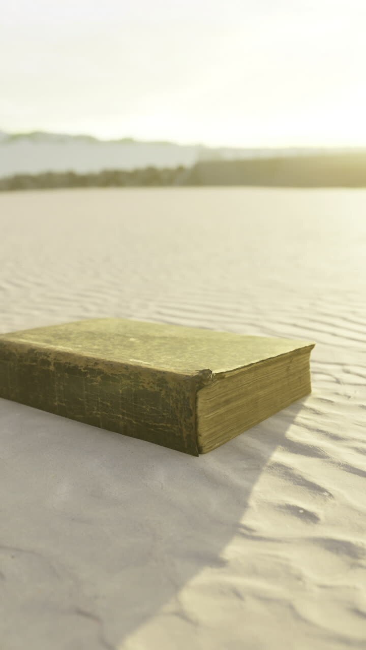 Whispering stories of timeas the sun sets on a peaceful beach