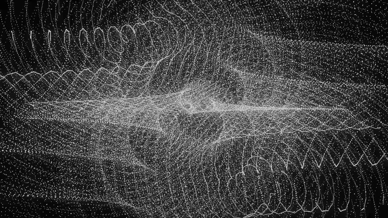 patrón de forma de punto de color blanco animación gráficos de movimiento