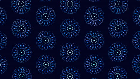 Abstract-and-futuristic-flowers-pattern-on-black-gradient