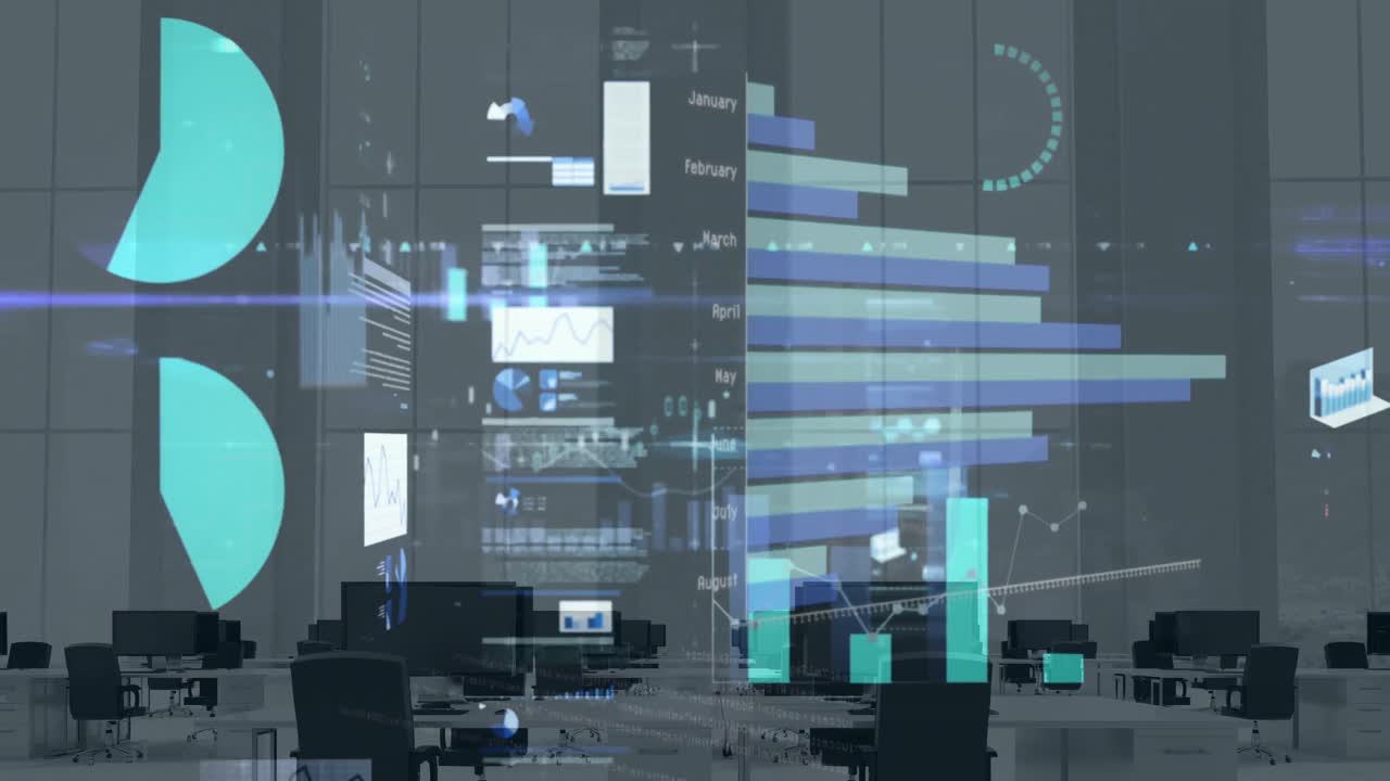 사무실에서 재무 데이터 처리의 활성화