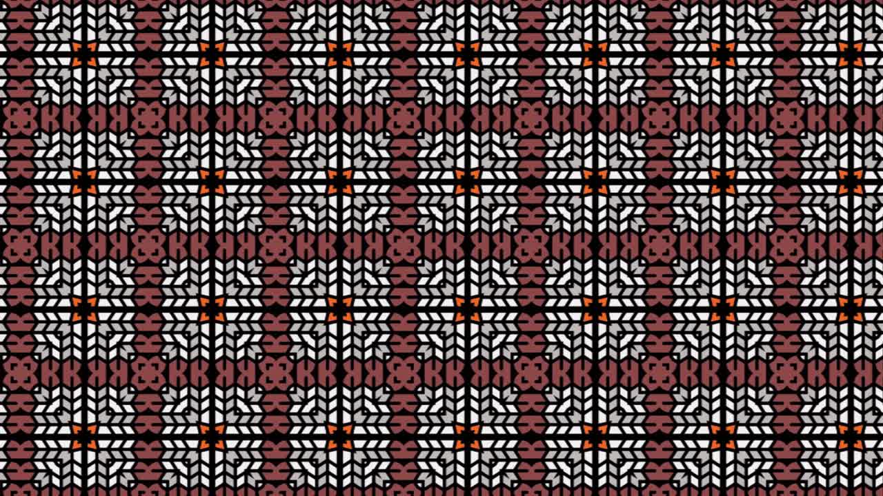 The seamless abstract color engraving tile pattern slides towards the left