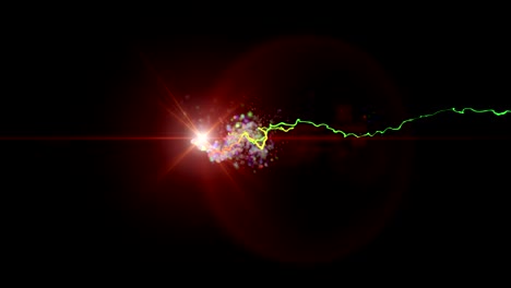 light particle spark ray motion 4k