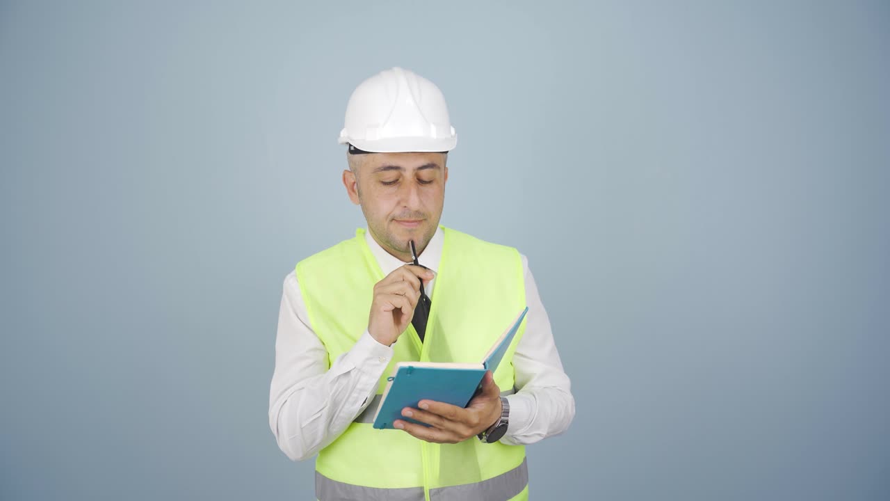 un ingeniero que hace cálculos relacionados con el trabajo.