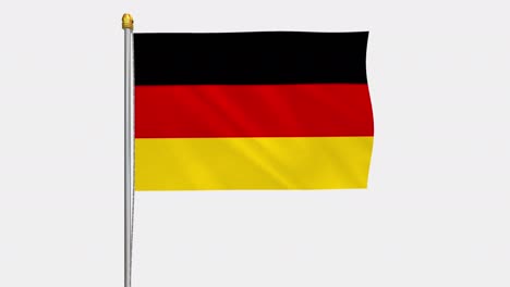 deutsche flagge schwankt im wind - alphachannel_266.mov