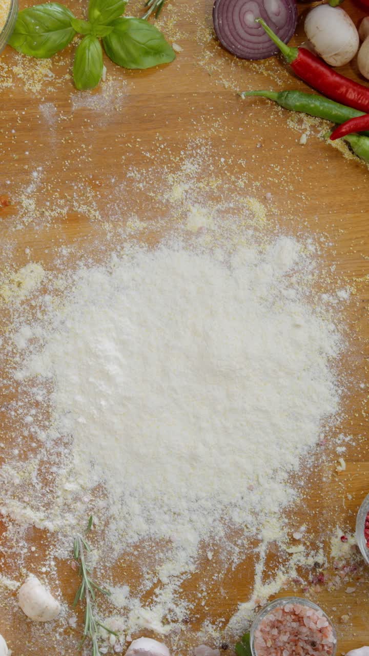 Preparing food with various ingredients