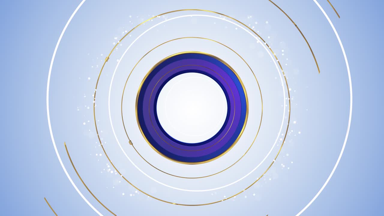 Festive luxury golden lines golden glitter circle sparkling light circle geometric luxury spin