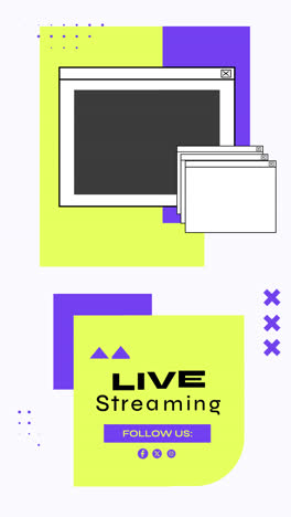 live streaming promotion with social media links
