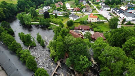 fishing store and laxens hus museum by morrumsan river in morrum, blekinge, sweden