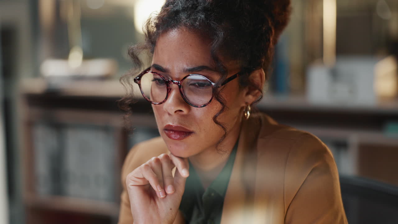 Focused Business Woman