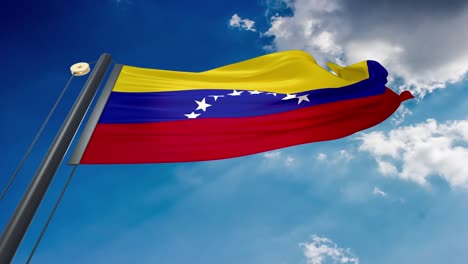 waving flag of venezuela