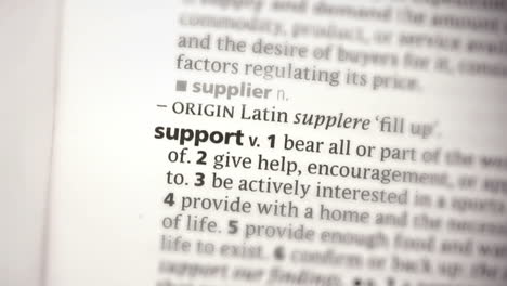 focus on support