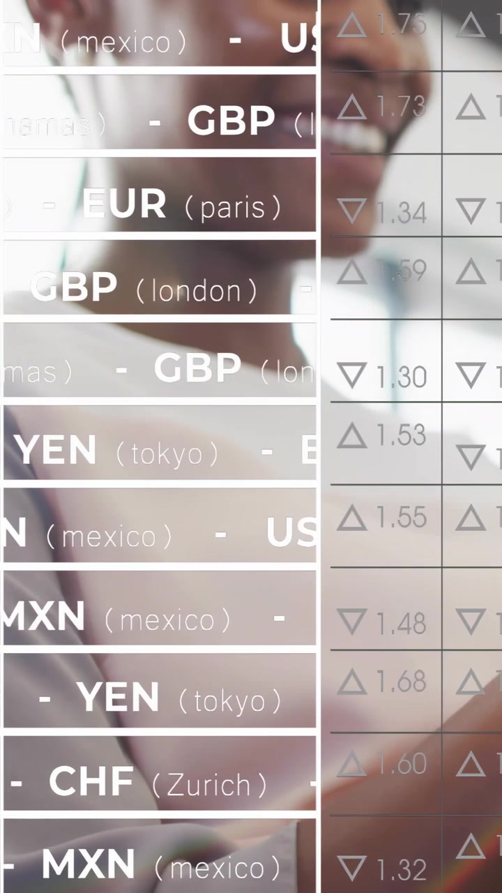 Vertical video: FX list scrolling and showing number grid, pair leaning and smiling for reviewing