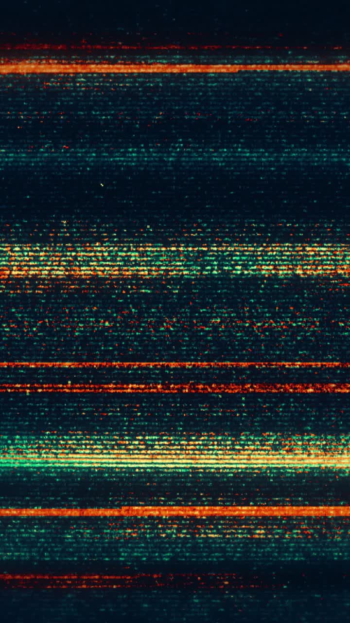Flickering Digital Glitch and Static Noise Background