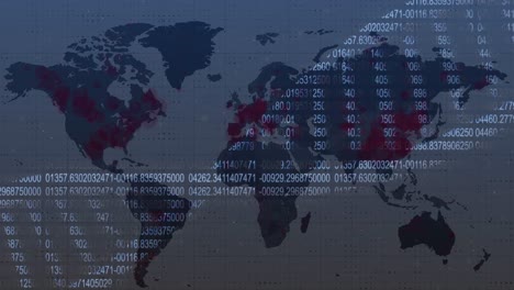 dna of figures over world map.