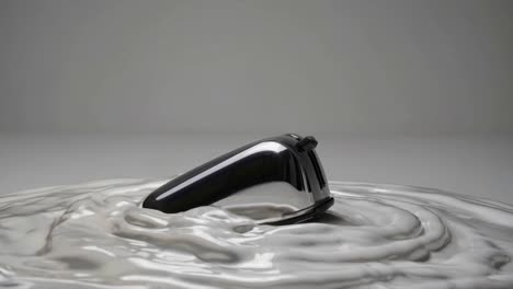Silver Toaster in White Liquid