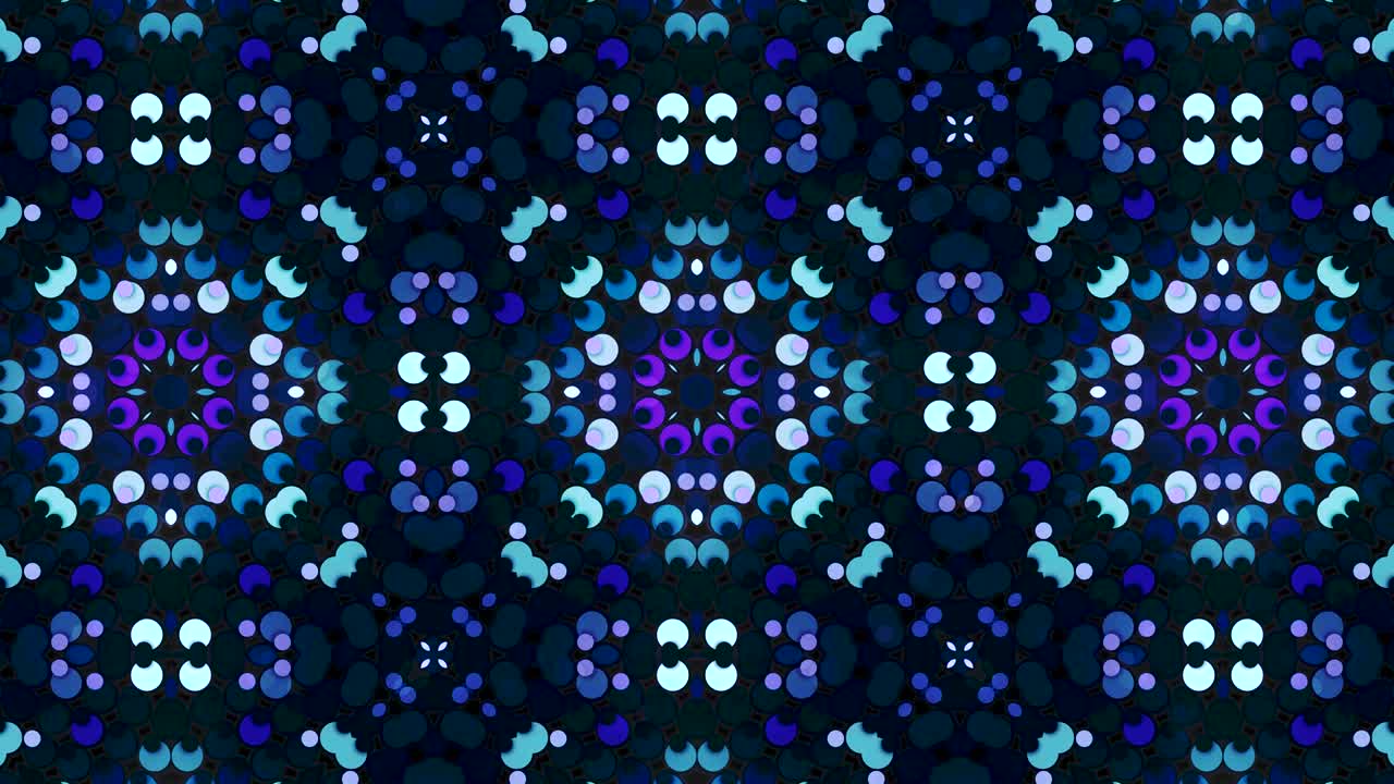 kaleidoscopio en movimiento. gráficos en movimiento de 4k