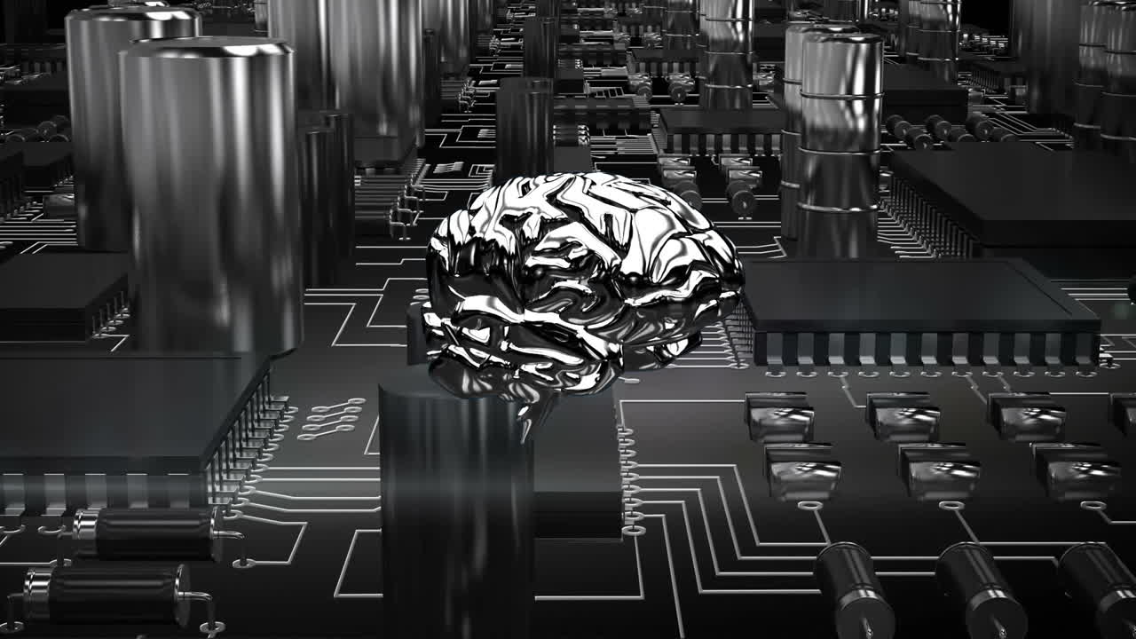 Metallic brain and computer circuit board