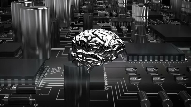 Metallic brain and computer circuit board