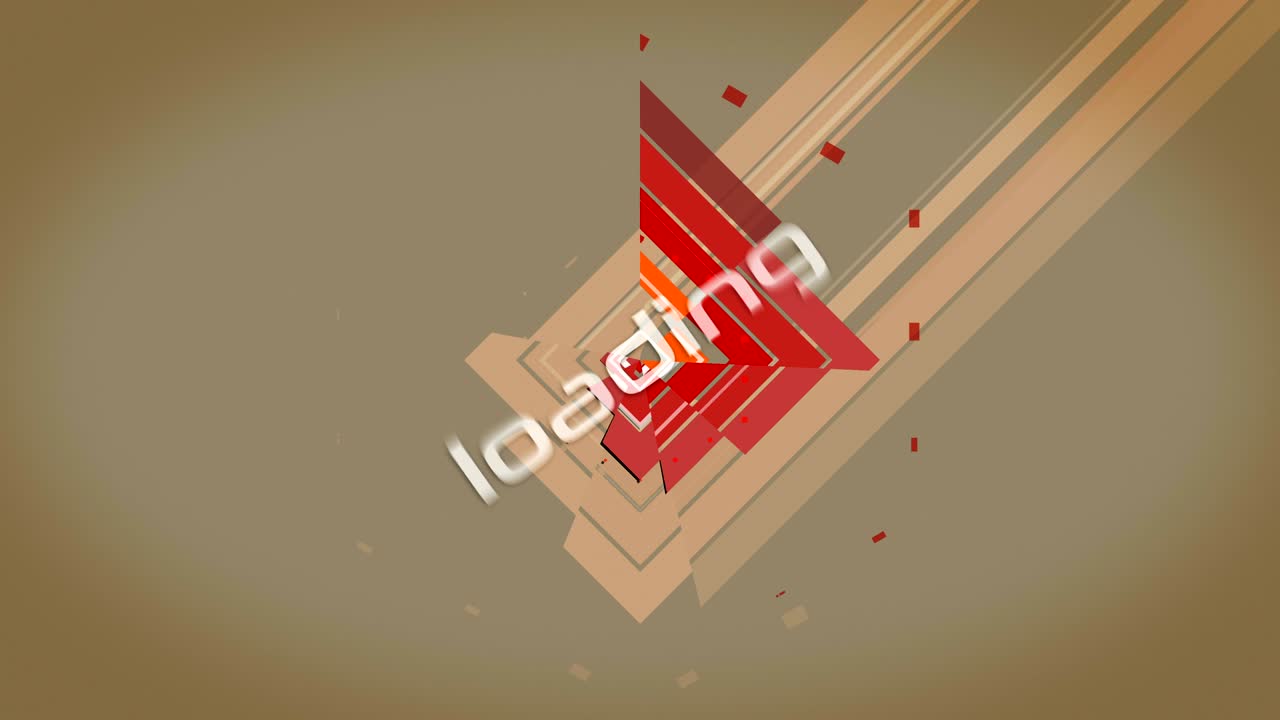 색상 터 회전 추상적인 기하학적 배너, 레트로 스타일, 루프, 텍스트 로딩 버전, 내 다른 로딩 애니메이션을 확인하십시오.