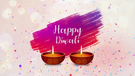 happy diwali celebration decoration greeting card, with diya lamp, hindu festival diwali greeting card