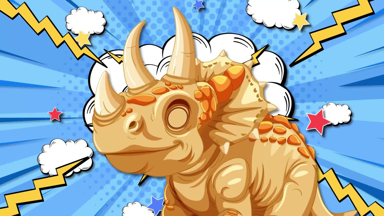 만화 스타일의 폭발 배경으로 공