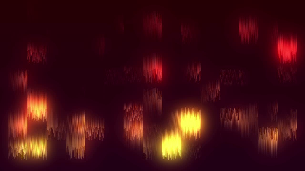 el bucle de fondo de partículas doradas abstractas