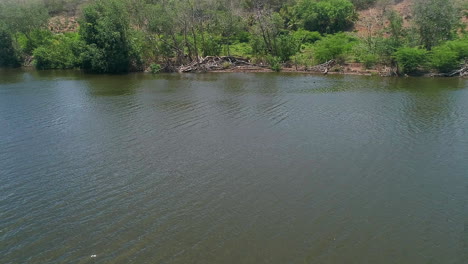 Aerial-reverse-over-Soco-river-in-Dominican-Republic