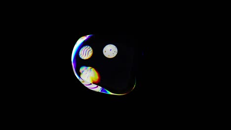 colored 3d abstract animated background. motion multicolored balls in dark space. active move liquid colorful sphere. dynamic waving spherical spectral color gradient. rainbow wave light refraction 4k